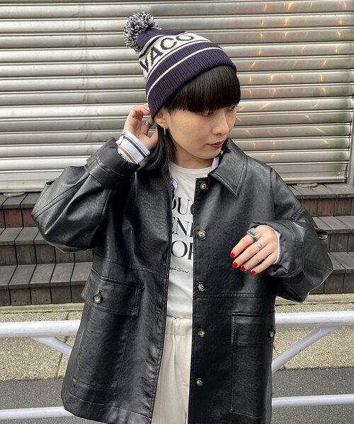 GEVACO（ゲバコ）の「【GEVACO/ゲバコ】ロゴニットキャップ（ニットキャップ/ビーニー・レディース・ブルー/チャコールグレー/レッド/ネイビー・FREE）」の10枚目の写真