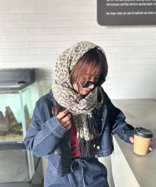 セール】マルチWAY ヒョウ柄ストール（マフラー）｜Kotoe（コトエ）の