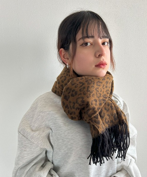 Kotoe（コトエ）の「マルチWAY ヒョウ柄ストール（マフラー