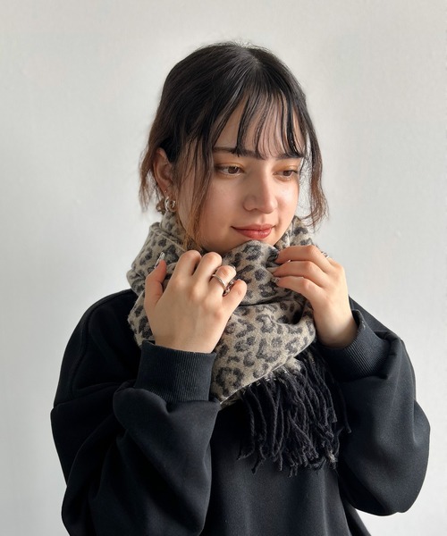 Kotoe（コトエ）の「マルチWAY ヒョウ柄ストール（マフラー