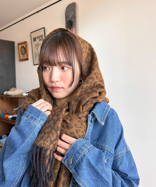 セール】マルチWAY ヒョウ柄ストール（マフラー）｜Kotoe（コトエ）の