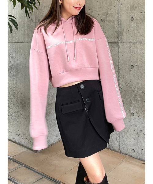 LEANN MOMENT（リーンモーメント）の「Wrap cut skirt（スカート・レディース・ブラック/ブラウン・SMALL/MEDIUM）」の17枚目の写真