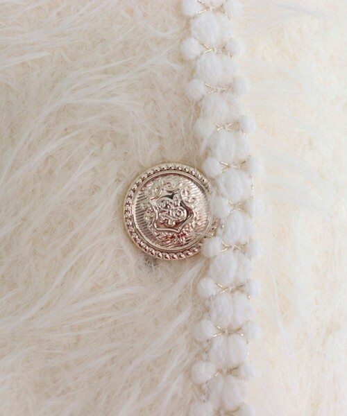 fredy emue（フレディエミュ）の「シャギーポケット付ジャケットカーディガン（カーディガン/ボレロ・レディース・ベージュ/グレー/チャコールグレー/アイボリー/ネイビー・38）」の12枚目の写真