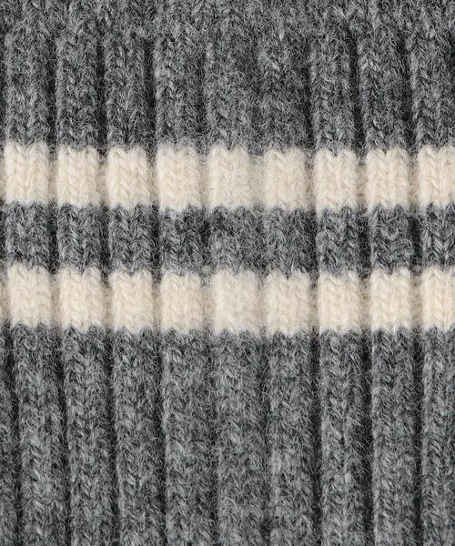 ROTOTO（ロトト）の「＜ROTOTO＞ ストライプ ソックス（ソックス/靴下・メンズ・ベージュ/グレー・FREE）」の3枚目の写真