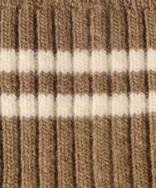 ROTOTO（ロトト）の「＜ROTOTO＞ ストライプ ソックス（ソックス/靴下・メンズ・ベージュ/グレー・FREE）」の4枚目の写真