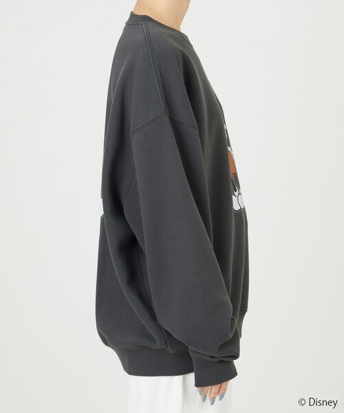FREAK'S STORE（フリークスストア）の「限定展開　Disney/ディズニー　別注/Mickey/前後プリントvintage加工スウェット（スウェット・レディース・ナチュラル/ブラック/ラベンダー/ベージュ/ピンク・ﾌﾘ-）」の13枚目の写真