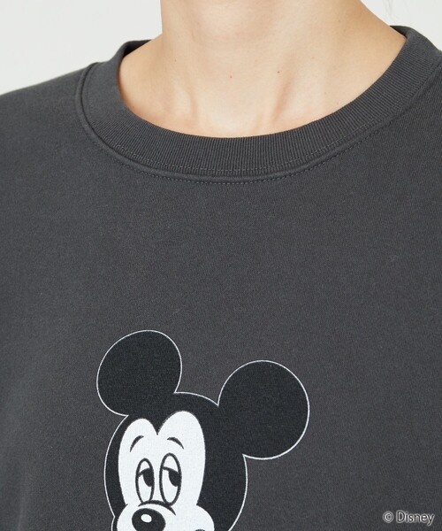 FREAK'S STORE（フリークスストア）の「限定展開　Disney/ディズニー　別注/Mickey/前後プリントvintage加工スウェット（スウェット・レディース・ナチュラル/ブラック/ラベンダー/ベージュ/ピンク・ﾌﾘ-）」の15枚目の写真
