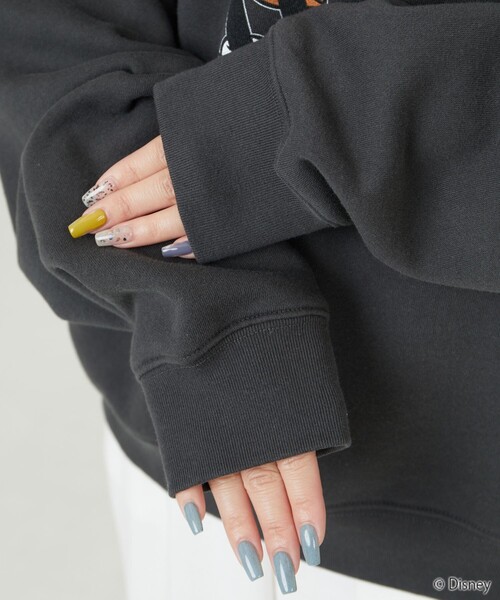 FREAK'S STORE（フリークスストア）の「限定展開　Disney/ディズニー　別注/Mickey/前後プリントvintage加工スウェット（スウェット・レディース・ナチュラル/ブラック/ラベンダー/ベージュ/ピンク・ﾌﾘ-）」の20枚目の写真