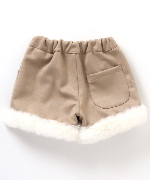 apres les cours（アプレレクール）の「ファー付きショートパンツ（その他パンツ・キッズ・ベージュ/チェック・140/90/120/110/130/100）」の7枚目の写真