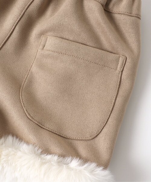 apres les cours（アプレレクール）の「ファー付きショートパンツ（その他パンツ・キッズ・ベージュ/チェック・140/90/120/110/130/100）」の13枚目の写真