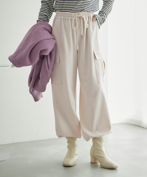 ROPE' PICNIC（ロペピクニック）の「カーゴパンツ（カーゴパンツ・レディース・カーキ/ブラック/ベージュ・38/36）」の4枚目の写真