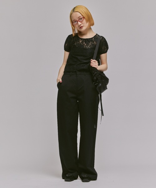 FEKETE(フェケテ)の「COTTON WIDE PANTS / コットンワイドパンツ(その他パンツ・レディース・ベージュ/ライトグレー/ブラック・SMALL/MEDIUM/LARGE)」の15枚目の写真