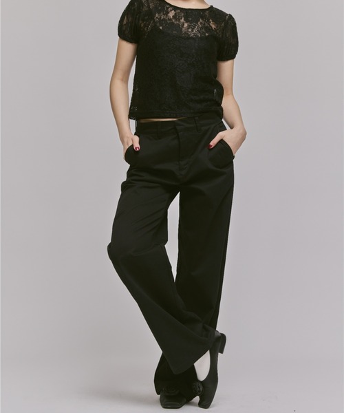 FEKETE(フェケテ)の「COTTON WIDE PANTS / コットンワイドパンツ(その他パンツ・レディース・ベージュ/ライトグレー/ブラック・SMALL/MEDIUM/LARGE)」の9枚目の写真