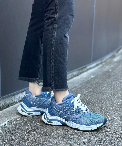 ASH（アッシュ）の「【RACE STRASS DENIM】デニムビジュースニーカー 