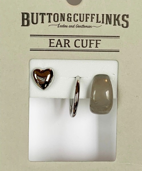 BUTTON＆CUFFLINKS ボタンアンドカフリンクス：フープピアス