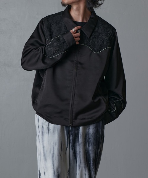 Lui's（ルイス）の「ジャガード切替ウエスタンブルゾン（ブルゾン