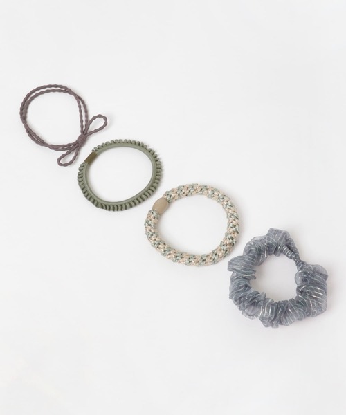 SMELLY(スメリー)の「シアーゴムセット(ヘアゴム・レディース・ベージュ系その他/グリーン系その他・-)」の9枚目の写真