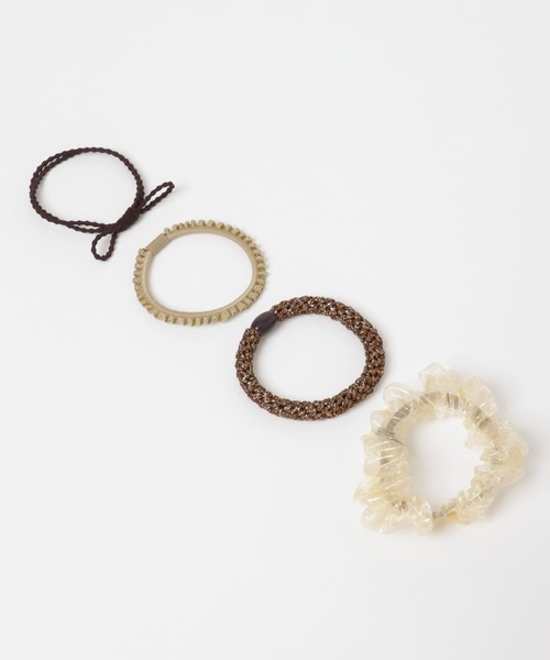 SMELLY(スメリー)の「シアーゴムセット(ヘアゴム・レディース・ベージュ系その他/グリーン系その他・-)」の10枚目の写真