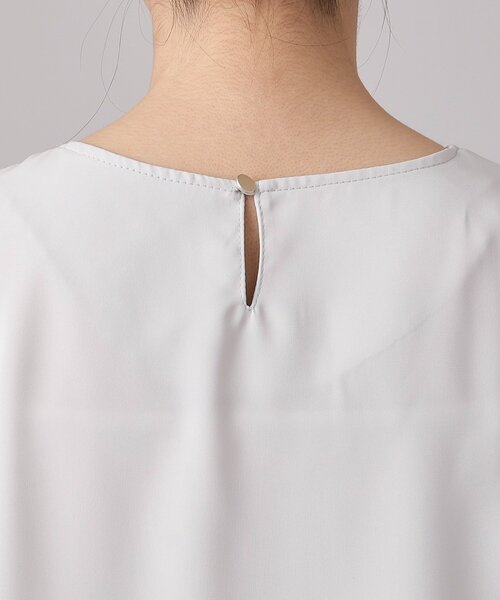 DRESKIP(ドレスキップ)の「◆【洗える/通勤/セレモニーにも】9分袖 フロントタックブラウス(シャツ/ブラウス・レディース・オフホワイト/ライトグレー/ピンク系・04/03/02)」の16枚目の写真
