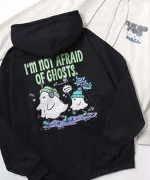 SITRY（シトリー）の「2025AW新柄 Foam Print Sweat Hoodie/発泡バックプリント オーバーサイズ 裏起毛 スウェット フーディー フルジップパーカー（パーカー・メンズ）」