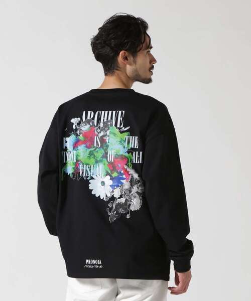 A4A（エーフォーエー）の「A4A/エーフォーエー/MOSAIC LST/ロンT（Tシャツ/カットソー・メンズ・ホワイト/ブラック・F）」の4枚目の写真