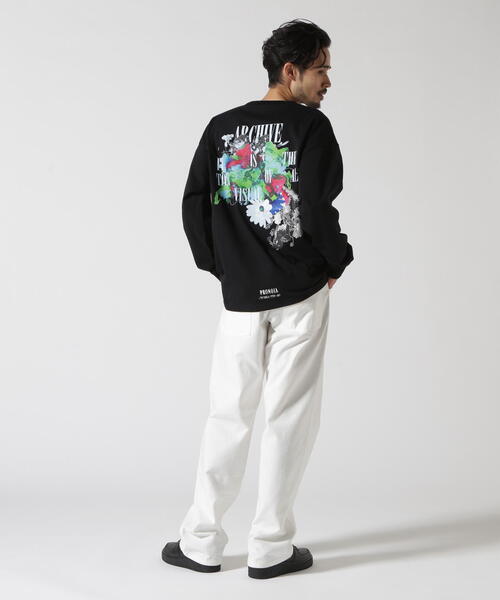 A4A（エーフォーエー）の「A4A/エーフォーエー/MOSAIC LST/ロンT（Tシャツ/カットソー・メンズ・ホワイト/ブラック・F）」の5枚目の写真