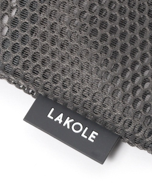 LAKOLE（ラコレ）の「メッシュフラットポーチ(S) / 100039（ポーチ・レディース・アイボリー/グレー/チャコール・FREE）」の9枚目の写真
