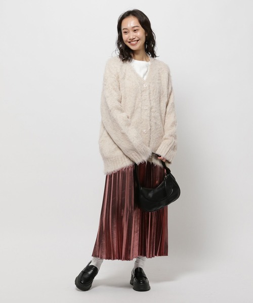 niko and...（ニコアンド）の「CAVAメタリックプリーツスカート（スカート・レディース・グレー/ピンク/ダークブルー/アイボリー・FREE）」の19枚目の写真