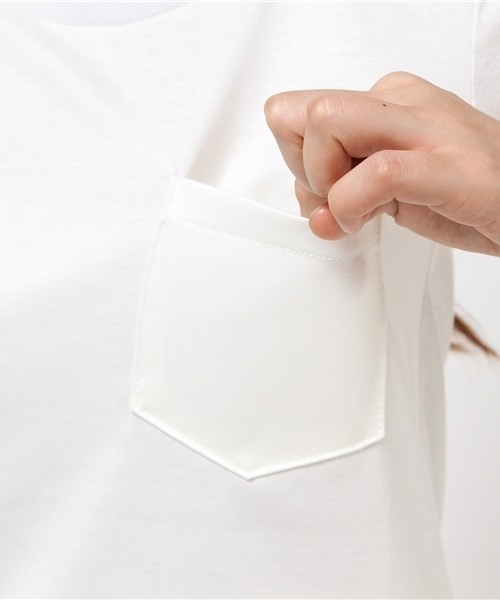 5351 POUR LES FEMMES(ゴーサンゴーイチプールファム)の「異素材天竺BACKドレープ(Tシャツ/カットソー・レディース・ブルー/ホワイト/ブラック・FREE)」の5枚目の写真