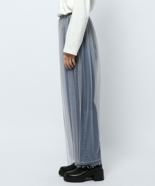 niko and...（ニコアンド）の「セルフカットシアーカバーパンツ（その他パンツ・レディース・オフホワイト/ブラック/グレー・MEDIUM/LONG）」の14枚目の写真