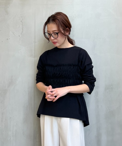 y/m（イム）の「バックスリットロンT（Tシャツ/カットソー・レディース・ブラック/オフホワイト/イエロー/パープル・FREE）」の18枚目の写真