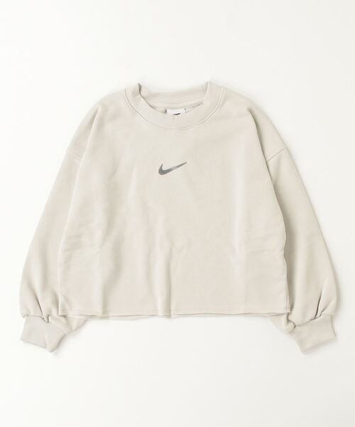 NIKE(ナイキ)の「【別注】ナイキ NIKE ナイキ YTH NSW DF フリース L/S クルー ダンス 限定コラボ(パーカー・キッズ・オリーブ/ライトベージュ/ブラック・130cm/140cm/150cm/160cm)」の3枚目の写真
