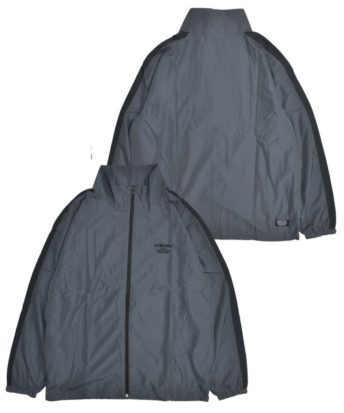 DOUBLE STEAL(ダブルスティール)の「サイドライン トラックJKT(ナイロンジャケット・メンズ・ベージュ/チャコールグレー・LARGE/X-LARGE)」の2枚目の写真