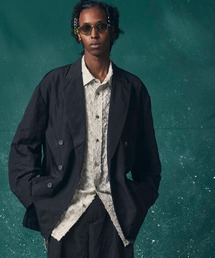 《UNISEX》【LIMITED EDITION】Prime-Over Peaked Lapel Double Tailored Jacket/プライムオーバーピークドラペルダブルテーラードジャケット【MAISON SPECIAL/メゾンスペシャル】■セットアップ対応■