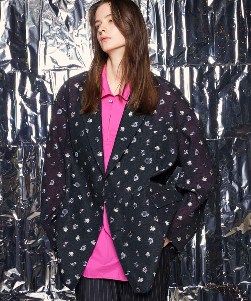 MAISON SPECIAL（メゾンスペシャル）の「《UNISEX》【LIMITED EDITION】Prime-Over Peaked Lapel Double Tailored Jacket/プライムオーバーピークドラペルダブルテーラードジャケット【MAISON SPECIAL/メゾンスペシャル】■セットアップ対応■（テーラードジャケット・メンズ・ラベンダー/ダークブラック/マルチ/ブラウン/ベージュ/ブラック/チャコールグレー・1/2）」の7枚目の写真