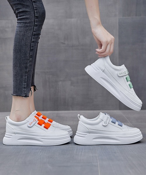 Miniministore（ミニミニストア）の「厚底スニーカー ローカット レディース（スニーカー・レディース・グレー/ミント/オレンジ・22.5cm/23.0cm/24.0cm/23.5cm/24.5cm）」の11枚目の写真
