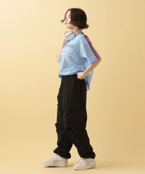 PBLIM(ページボーイリム)の「PBLIM/スリーブラインT(Tシャツ/カットソー・レディース・ブルー/グレー/グリーン・MEDIUM/LARGE)」の17枚目の写真