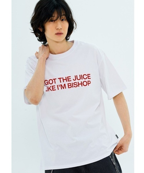 NASTY KICK(ナスティーキック)の「A'GEM/9 × .kom 『NASTY KICK/ナスティー キック』 Bishop Tee/ビショップ 半袖Tシャツ(Tシャツ/カットソー・メンズ・ホワイト/ブラウン/ブラック・L)」の2枚目の写真