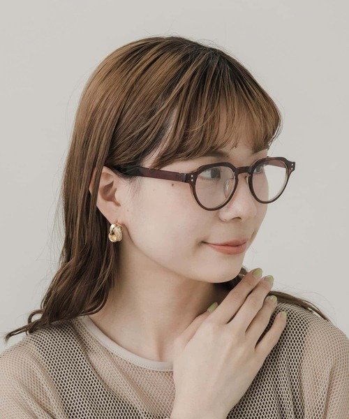 SMELLY(スメリー)の「クラウンパントダテメガネ(メガネ・レディース・ブラック/ブラウン・-)」の9枚目の写真