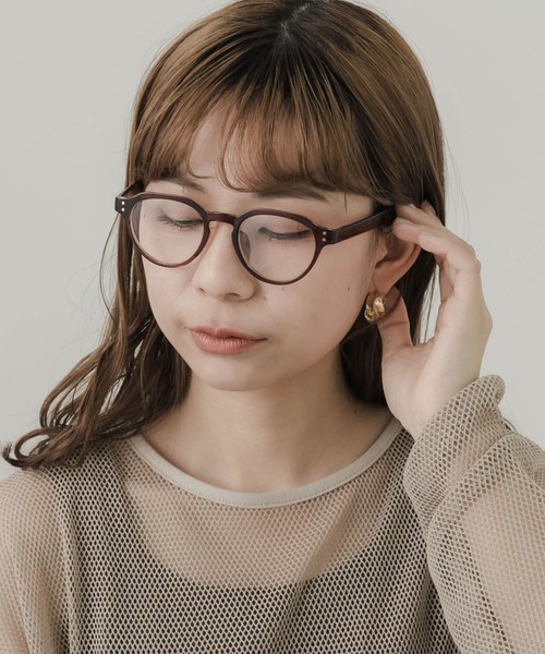 SMELLY(スメリー)の「クラウンパントダテメガネ(メガネ・レディース・ブラック/ブラウン・-)」の10枚目の写真