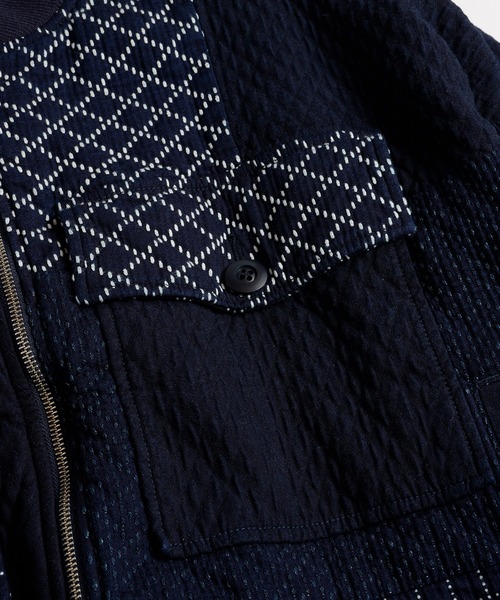 FDMTL（ファンダメンタル）の「FDMTL/ファンダメンタル/PATCHWORK POCKET JACKET RINSE（ブルゾン・メンズ・インディゴブルー・01/02/03/04）」の7枚目の写真