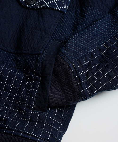 FDMTL（ファンダメンタル）の「FDMTL/ファンダメンタル/PATCHWORK POCKET JACKET RINSE（ブルゾン・メンズ・インディゴブルー・01/02/03/04）」の8枚目の写真