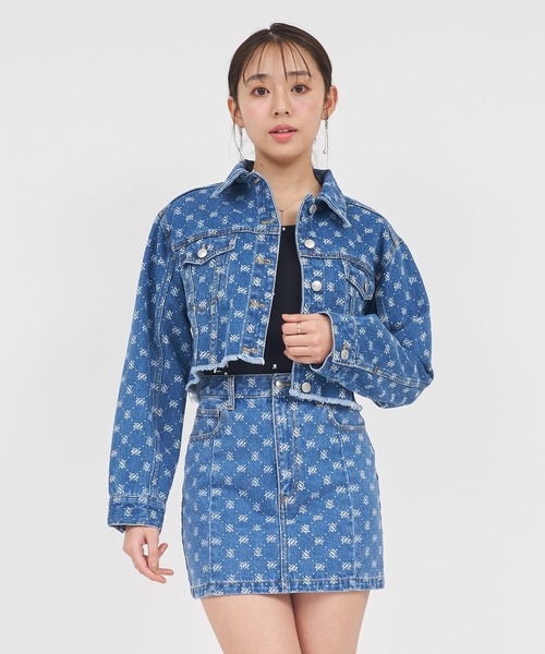新品 ロイヤルパーティー 定価2万円 デザインデニムＧジャン F ロイヤルパーティー ROYAL PARTY デザインデニムGジャン