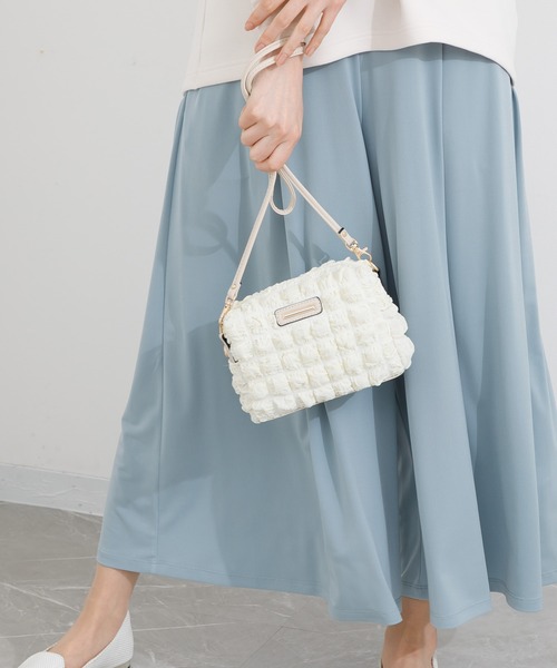 KATHARINE ROSS（キャサリンロス）の「【KATHARINE ROSS】WEB限定 ポップコーンミニショルダー（ショルダーバッグ・レディース・ブラック/アイボリー・MEDIUM）」の15枚目の写真