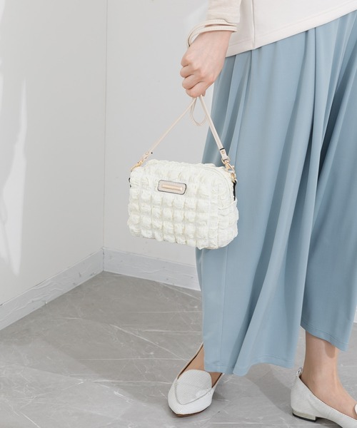 KATHARINE ROSS（キャサリンロス）の「【KATHARINE ROSS】WEB限定 ポップコーンミニショルダー（ショルダーバッグ・レディース・ブラック/アイボリー・MEDIUM）」の16枚目の写真