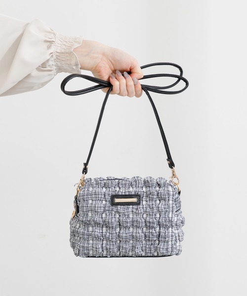 KATHARINE ROSS（キャサリンロス）の「【KATHARINE ROSS】WEB限定 ポップコーンミニショルダー（ショルダーバッグ・レディース・ブラック/アイボリー・MEDIUM）」の17枚目の写真