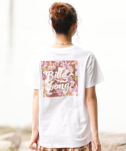 BILLABONG（ビラボン）の「BILLABONG/ビラボン Tシャツ 半袖 スクエアロゴ バックプリント ボーイフィット BE01C-203（Tシャツ/カットソー・レディース・ブラック系その他/ホワイト系その他/ホワイト系その他2・L/M）」の3枚目の写真