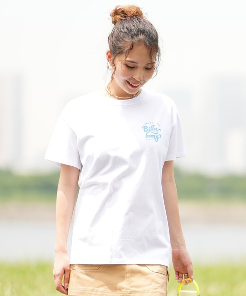 BILLABONG（ビラボン）の「BILLABONG/ビラボン Tシャツ 半袖 スクエアロゴ バックプリント ボーイフィット BE01C-203（Tシャツ/カットソー・レディース・ブラック系その他/ホワイト系その他/ホワイト系その他2・L/M）」の12枚目の写真