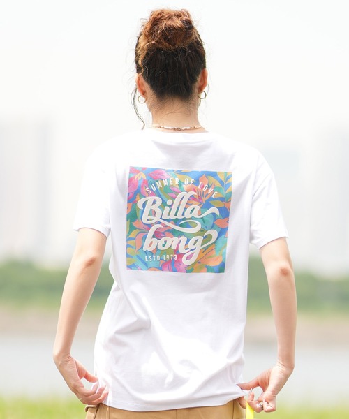 BILLABONG（ビラボン）の「BILLABONG/ビラボン Tシャツ 半袖 スクエアロゴ バックプリント ボーイフィット BE01C-203（Tシャツ/カットソー・レディース・ブラック系その他/ホワイト系その他/ホワイト系その他2・L/M）」の13枚目の写真