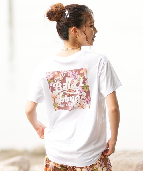 BILLABONG（ビラボン）の「BILLABONG/ビラボン Tシャツ 半袖 スクエアロゴ バックプリント ボーイフィット BE01C-203（Tシャツ/カットソー・レディース・ブラック系その他/ホワイト系その他/ホワイト系その他2・L/M）」の21枚目の写真